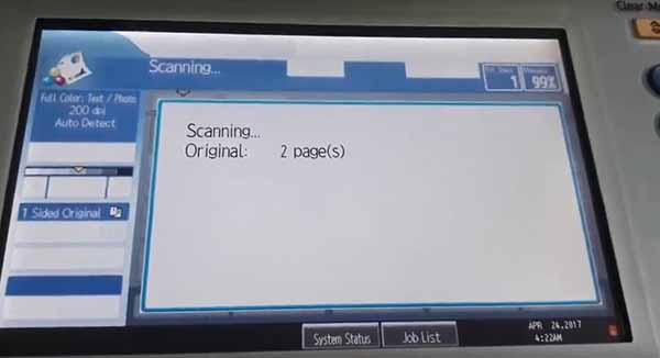 Máy tự động Scan tài liệu - Cách scan bằng máy photocopy Canon