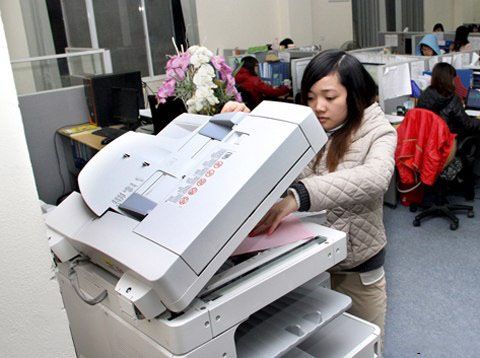 ảnh hưởng của máy photo, anh huong cua may photo