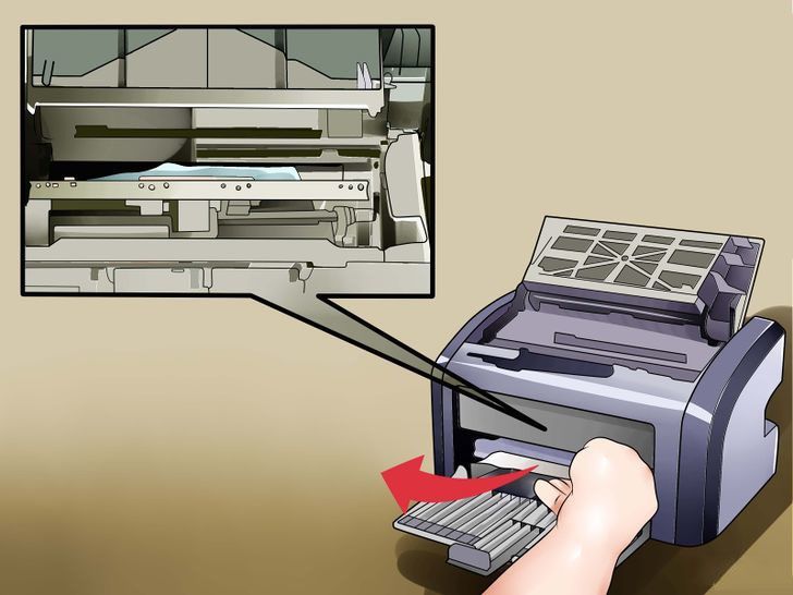 xử lý kẹt giấy máy in Laser, xu lu ket giay may in Laser