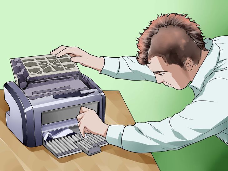 xử lý kẹt giấy máy in Laser, xu lu ket giay may in Laser