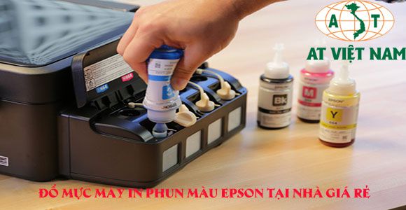 Đổ mực máy in phun màu Epson tại nhà giá rẻ
