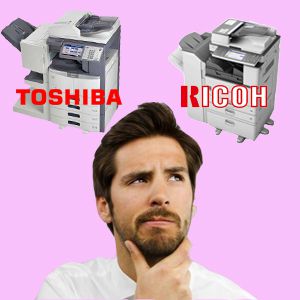 M&aacute;y photocopy Ricoh v&agrave; Toshiba loại n&agrave;o tốt